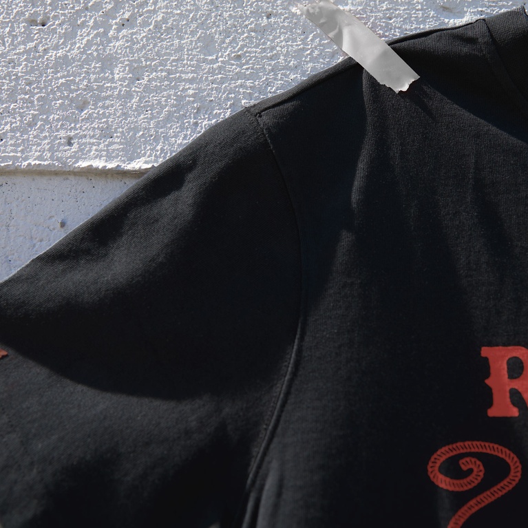 Printed Vintage Tee Black 6